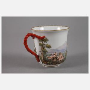 Meissen Tasse im Capodimonte-Stil