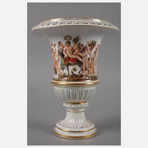 Meissen Kratervase im Capodimonte-Stil