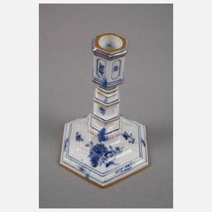 Meissen drei Kerzenleuchter "Blaue Blume"
