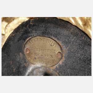 Meissen Petroleumlampe "Blaue Blume und Insekten"