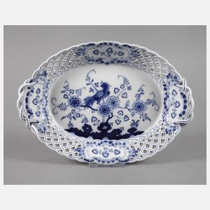 Meissen Durchbruchschale "Indisches Vogelmodell"