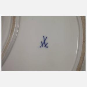 Meissen sechs Grätenschalen Zwiebelmusterdekor