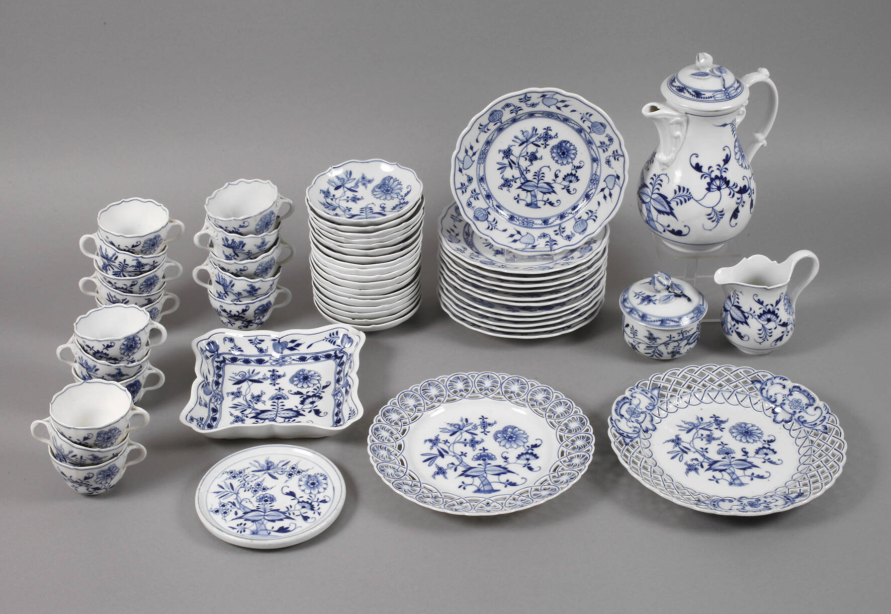 Meissen Kaffeeservice "Zwiebelmuster"