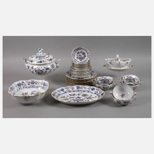 Meissen Speiseservice "Zwiebelmuster, schattiert"