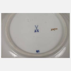 Meissen Prunktasse mit Untertasse