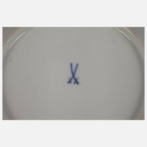 Meissen große Prunkschale Blumenbukett