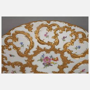 Meissen Prunkschale Blumenmalerei
