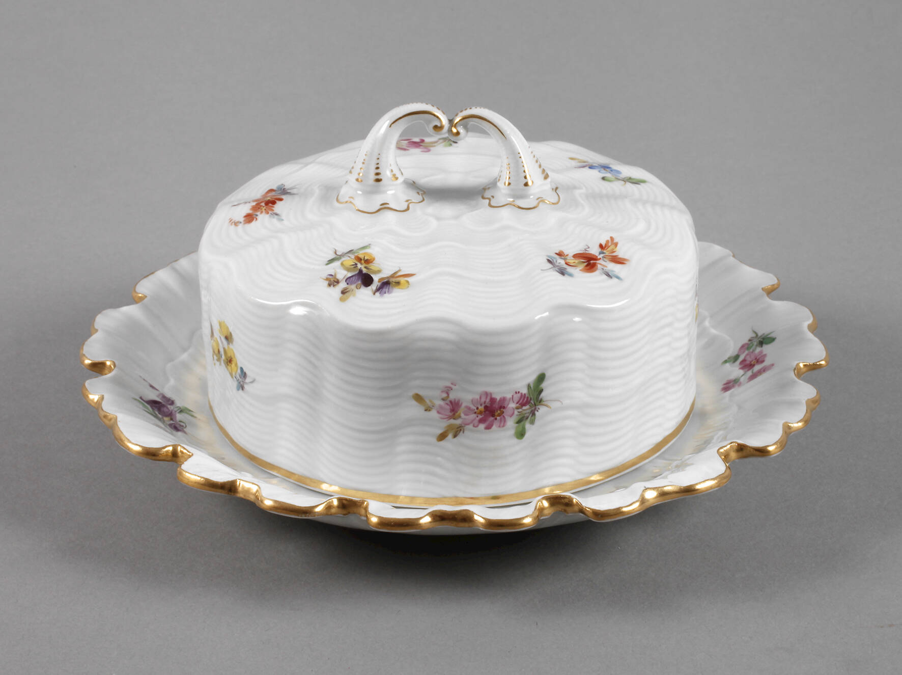 Meissen Butterdose aus dem Schwanenservice