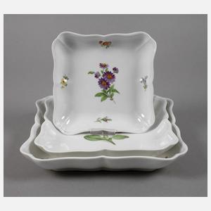 Meissen drei Anbietschalen "Blume 1"