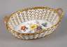 Meissen kleine Korbschale "Blumenbukett"