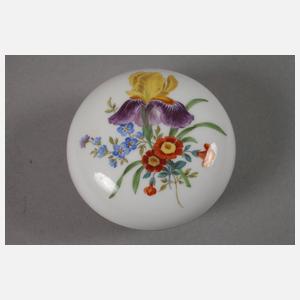 Meissen Deckelvase und Deckeldose "Blumenbukett"