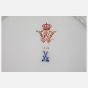 Meissen Speiseteller aus dem Service "Frühlingsblumen"