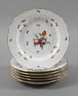Meissen sechs Suppenteller "Blumen und Insekten"