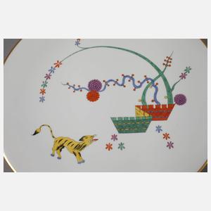 Meissen Wandteller "Gelber Löwe"