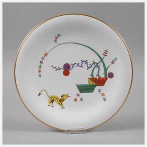 Meissen Wandteller "Gelber Löwe"