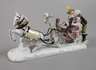 Meissen "Schlittengruppe mit Hofnarr Fröhlich"