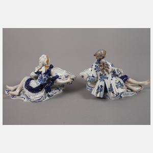 Meissen Paar figürliche Gewürzschalen