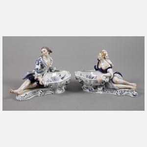 Meissen Paar figürliche Gewürzschalen