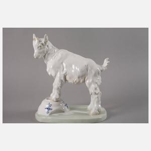 Meissen "Ziegenbock auf Napf, groß"