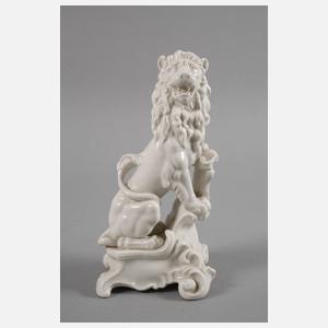 Nymphenburg "Bayerischer Löwe auf Sockel"