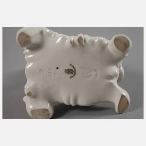 Nymphenburg "Bayerischer Löwe auf Sockel"