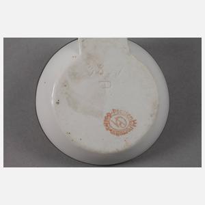 Pfeffer Gotha Eulenschale Silberoverlay