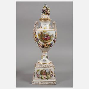 Potschappel Paar Potpourri-Vasen