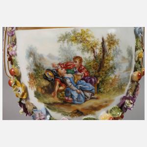 Potschappel Paar Potpourri-Vasen