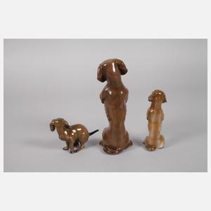 Rosenthal drei Dackel