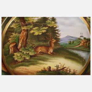 Schumann Berlin Jagdteller Reuß-Ebersdorf