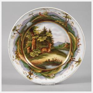 Schumann Berlin Jagdteller Reuß-Ebersdorf