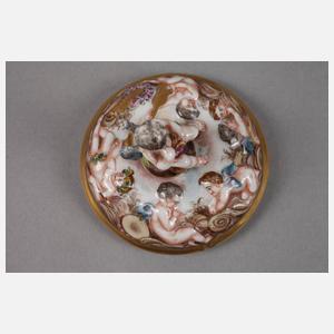 Thüringen Deckeltasse im Capodimonte-Stil