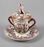 Thüringen Deckeltasse im Capodimonte-Stil