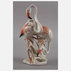 Volkstedt Flamingogruppe