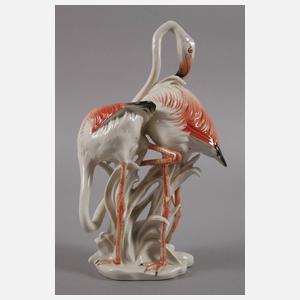 Volkstedt Flamingogruppe