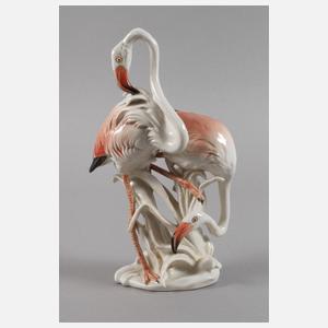 Volkstedt Flamingogruppe