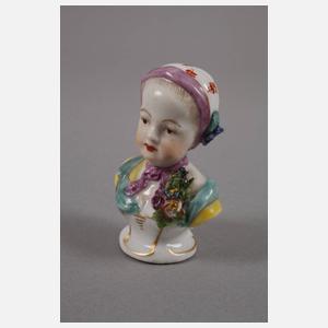 Volkstedt-Rudolstadt Miniatur Mädchenbüste