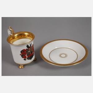 Kaffeeservice mit Adelswappen