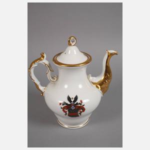 Kaffeeservice mit Adelswappen