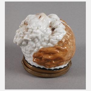 Tabatiere als Hundekopf