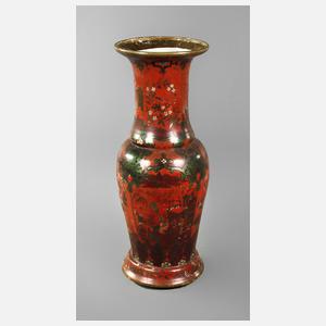 Übegroße Berliner Rotlackvase