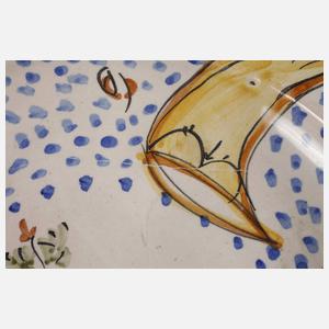 Großer Fayenceteller