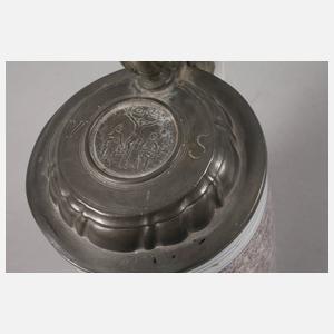 Bayreuther Fayencewalzenkrug aus Adelsbesitz