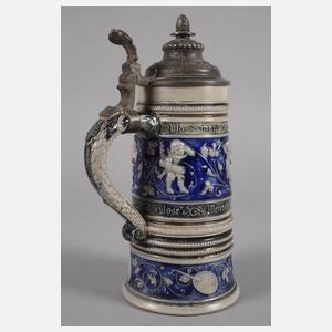 Bierkrug mit Spieluhr Historismus