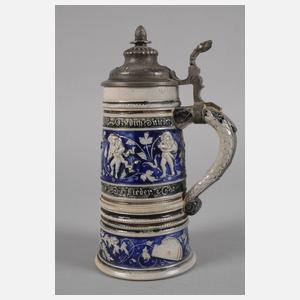Bierkrug mit Spieluhr Historismus