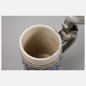 Bierkrug mit Spieluhr Historismus