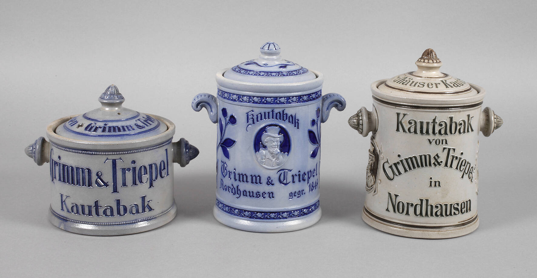 Drei Kautabaktöpfe