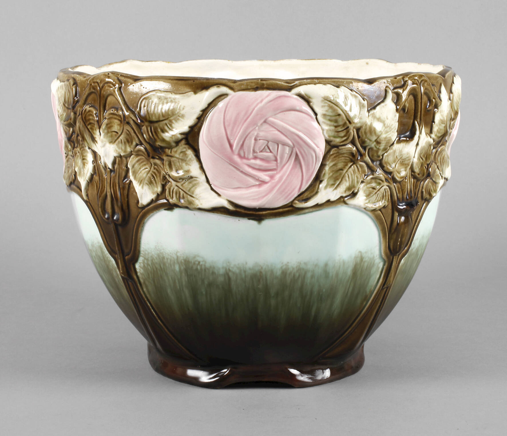 Großer Übertopf Jugendstil