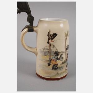Villeroy & Boch Bierkrug mit afrikanischem Motiv