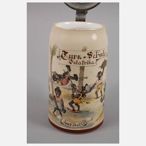 Villeroy & Boch Bierkrug mit afrikanischem Motiv